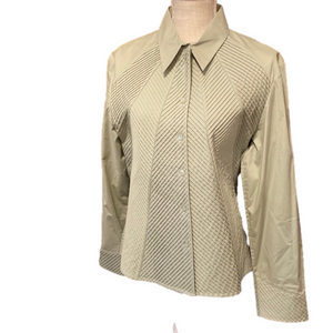 Ravel long sleeve sage green blouse size XL. NWT